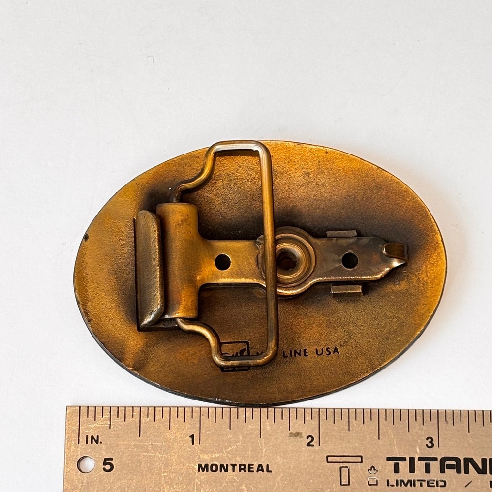 Vintage Brass Belt Buckle Scottish Rite Oakland California 100th Anniversary 80s - Picture 2 of 6